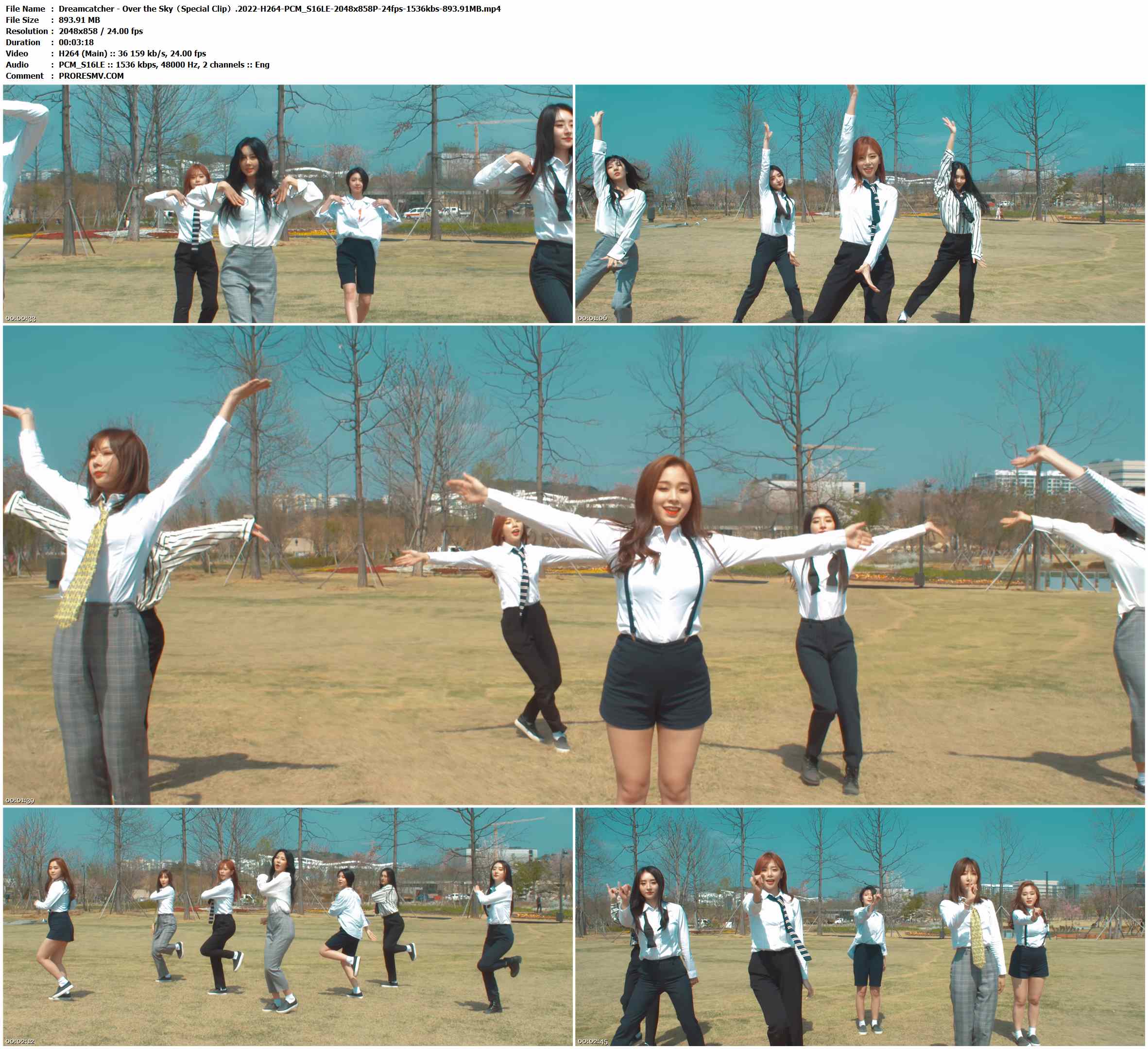 Dreamcatcher - Over the Sky（Special Clip）.2022-H264-PCM_S16LE-2048x858P-24fps-1536kbs-893.91MB官方MV_高清MV